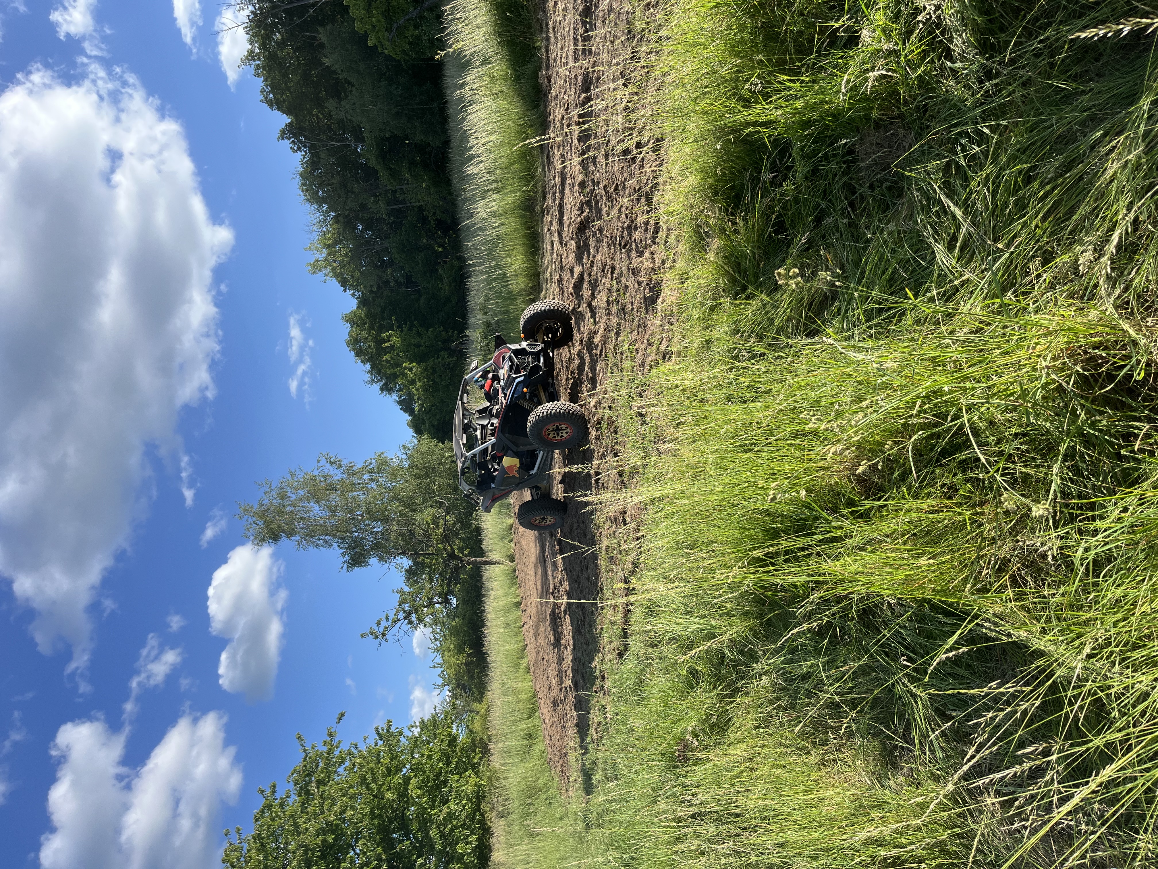 Buggy na trati, prach